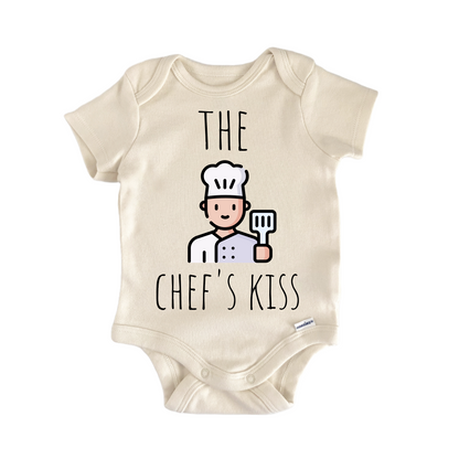 Chef Cooking Kiss Newborn Baby Onesie® Bodysuit