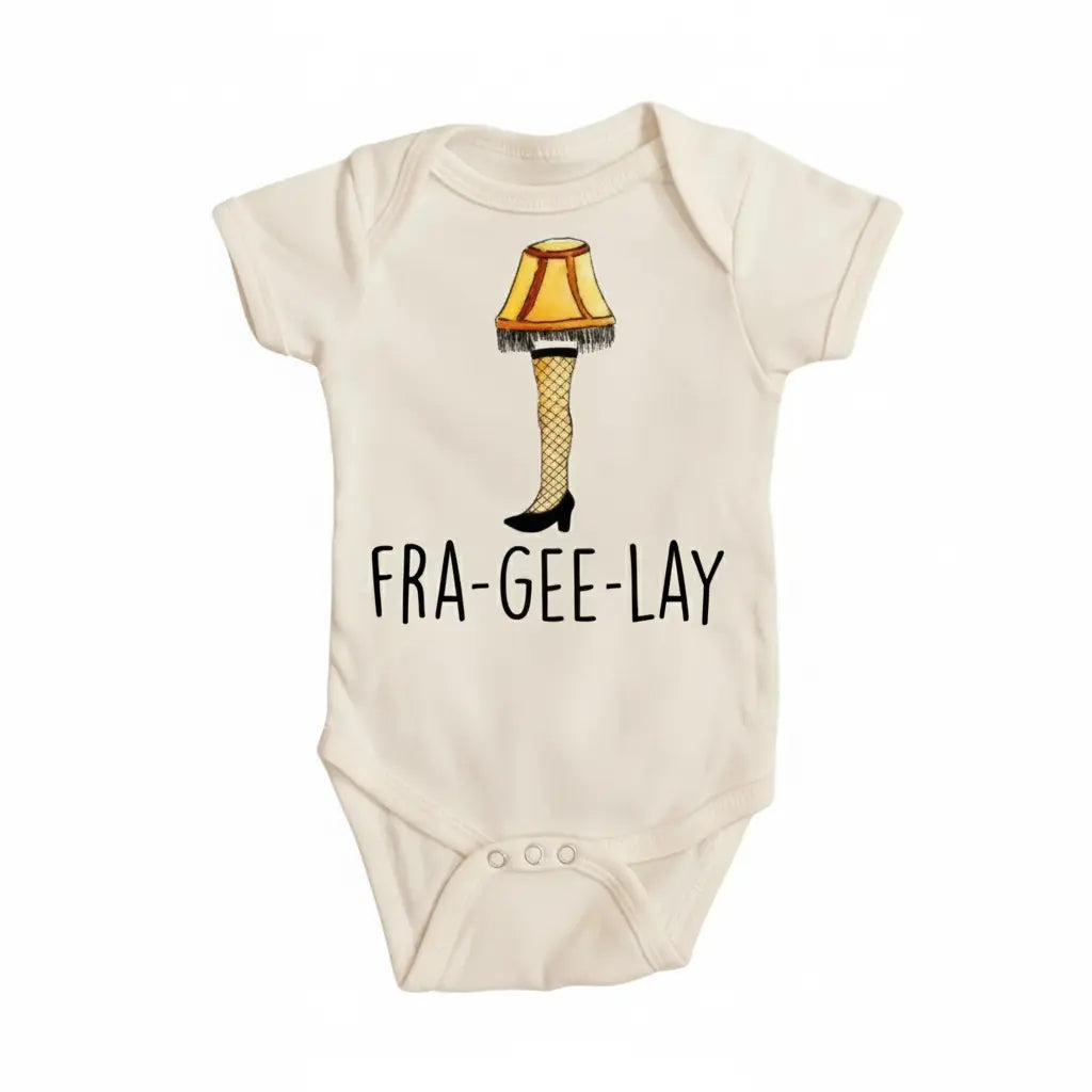 Christmas Leg Lamp Newborn Baby Onesie® Bodysuit GS1