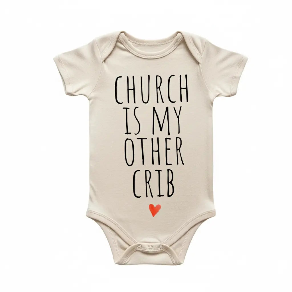 Church Crib Religious Newborn Baby Onesie® Bodysuit