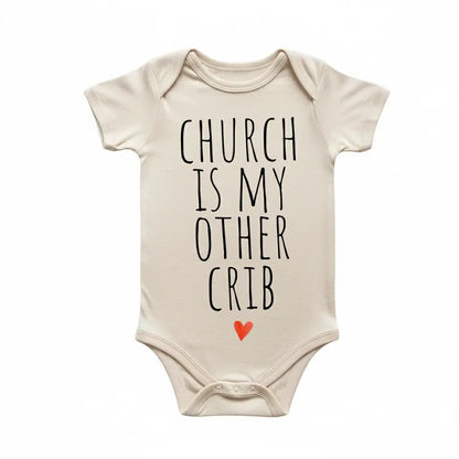 Church Crib Religious Newborn Baby Onesie® Bodysuit