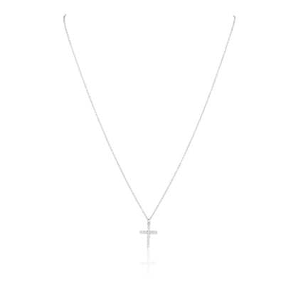 Classic CZ Cross Necklace