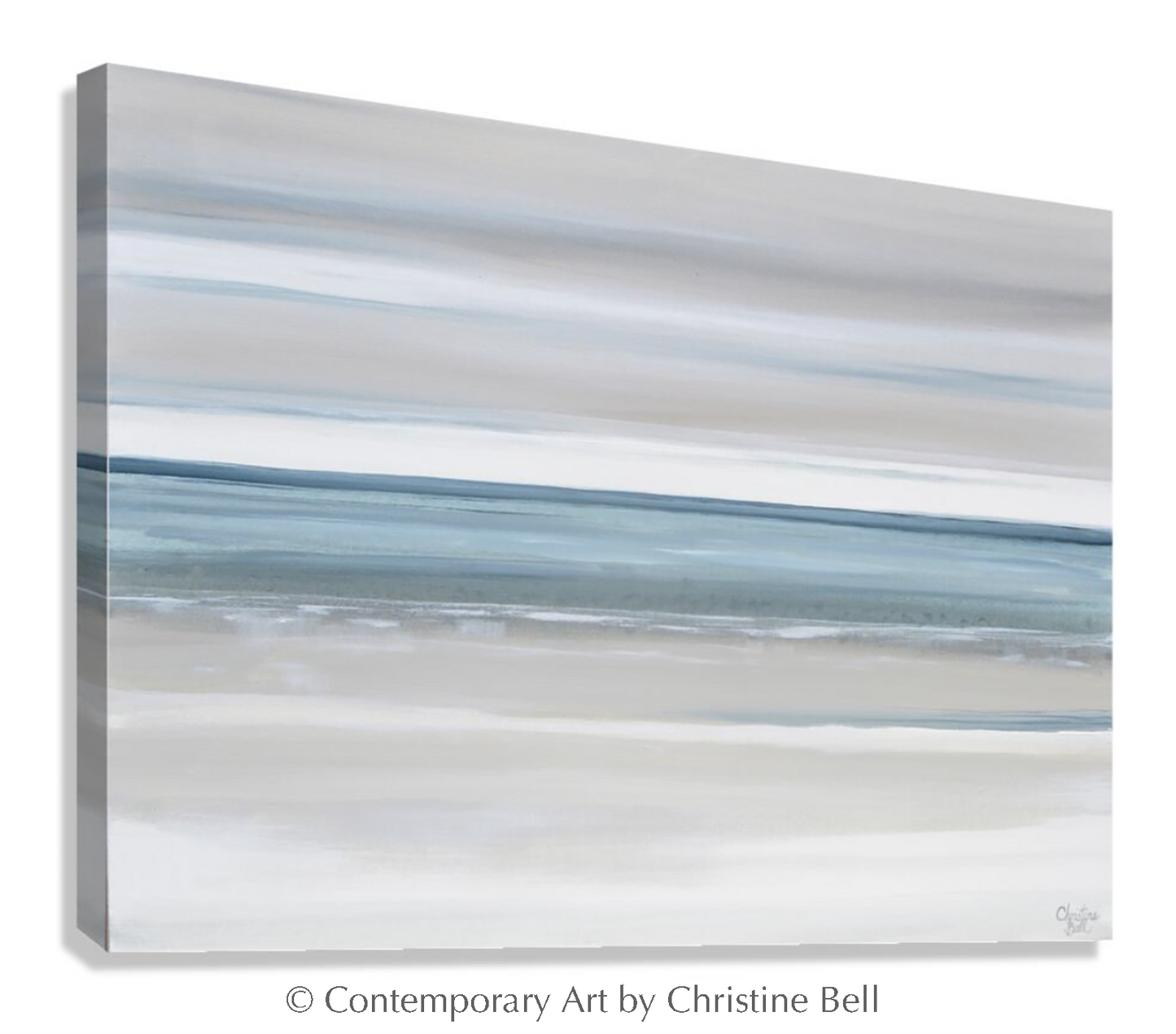 "Marine Layer II" GICLÉE PRINT, Modern Coastal Abstract Ocean Seascape Painting