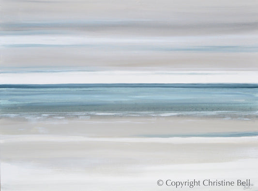 "Marine Layer II" GICLÉE PRINT, Modern Coastal Abstract Ocean Seascape Painting