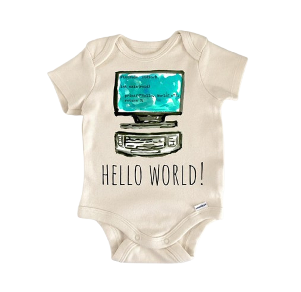 Coder Coding Programmer Newborn Baby Onesie® Bodysuit