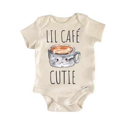 Coffee Latte Beans Newborn Baby Onesie® Bodysuit