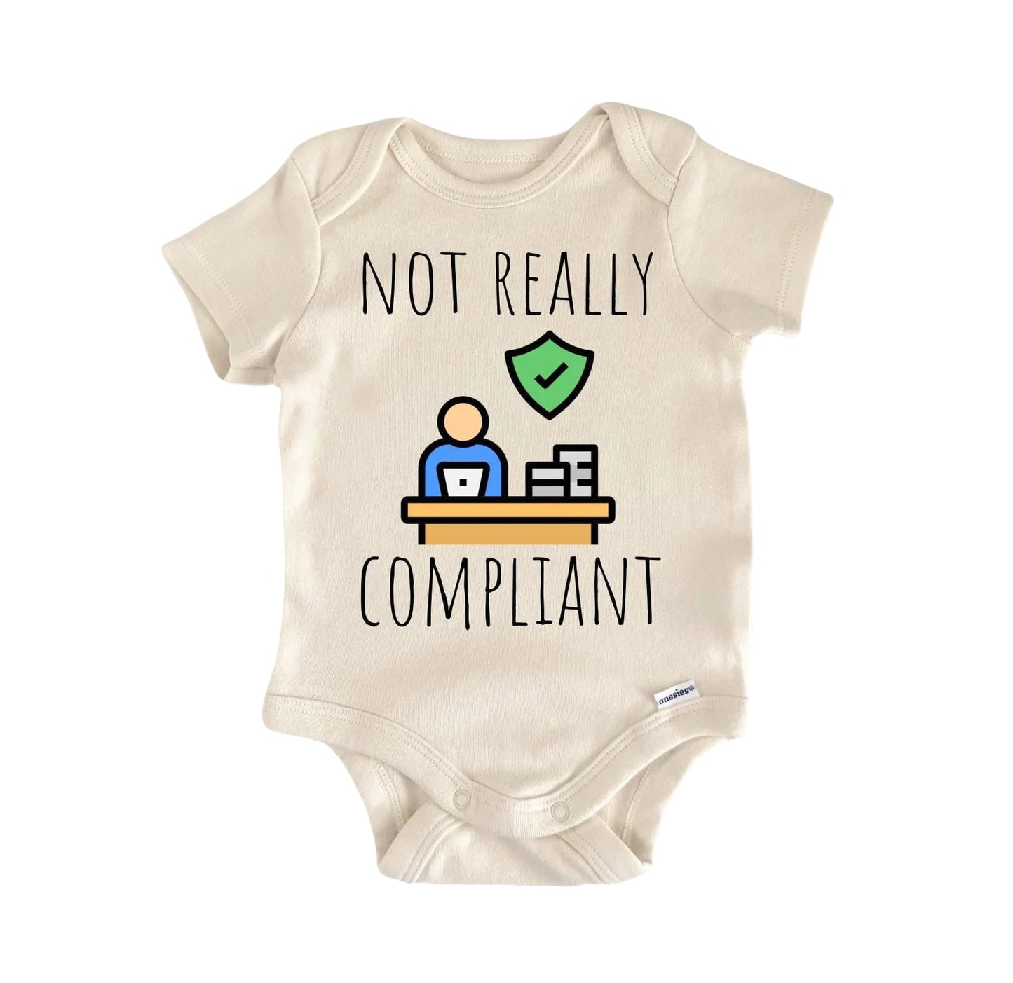 Compliant Officer Safety Newborn Baby Onesie® Bodysuit