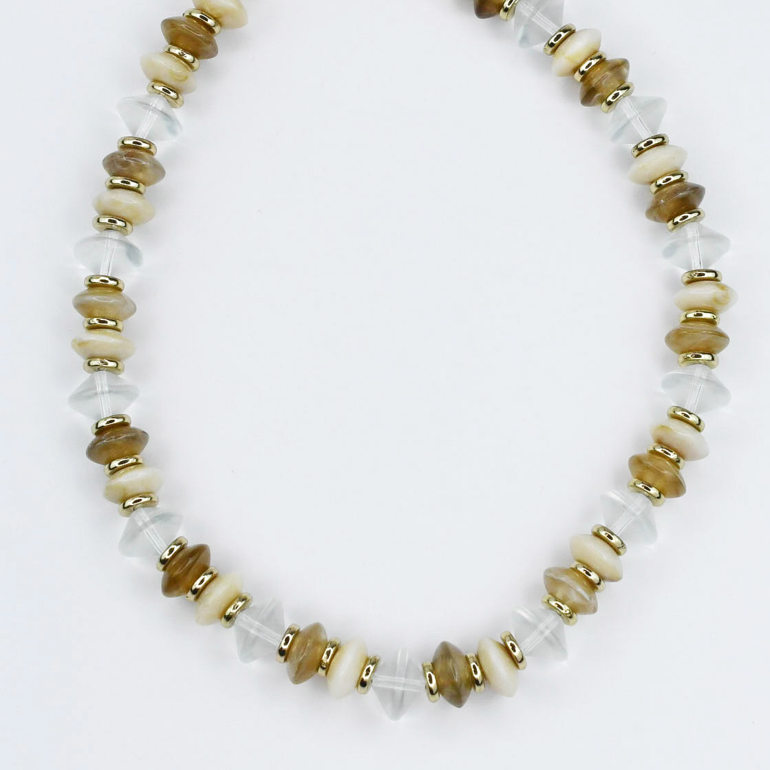 Cream Pop Beaded Necklace