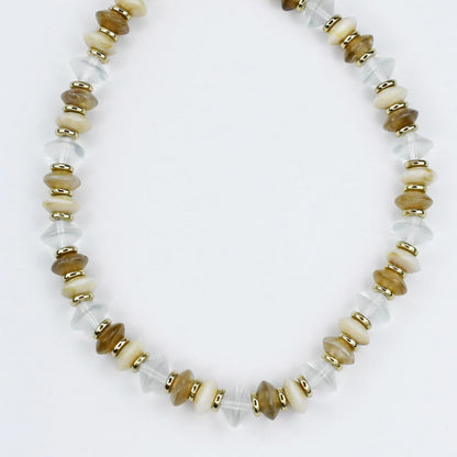 Cream Pop Beaded Necklace