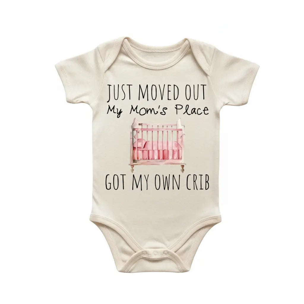 Crib Moved Out Moms Newborn Baby Onesie® Bodysuit