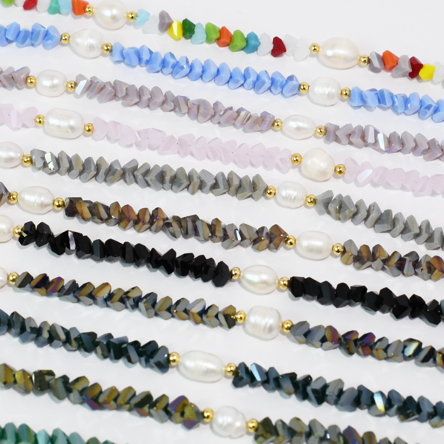 Crystal Flora Necklaces