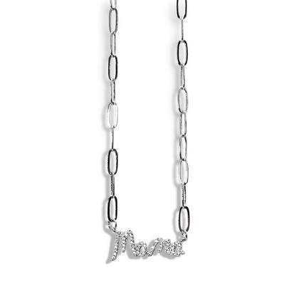 Mama Necklace Silver F29