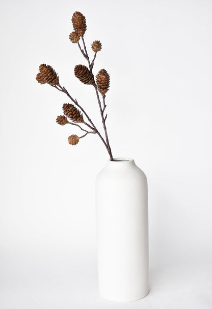 28" Faux Pine Cone Branch Stem