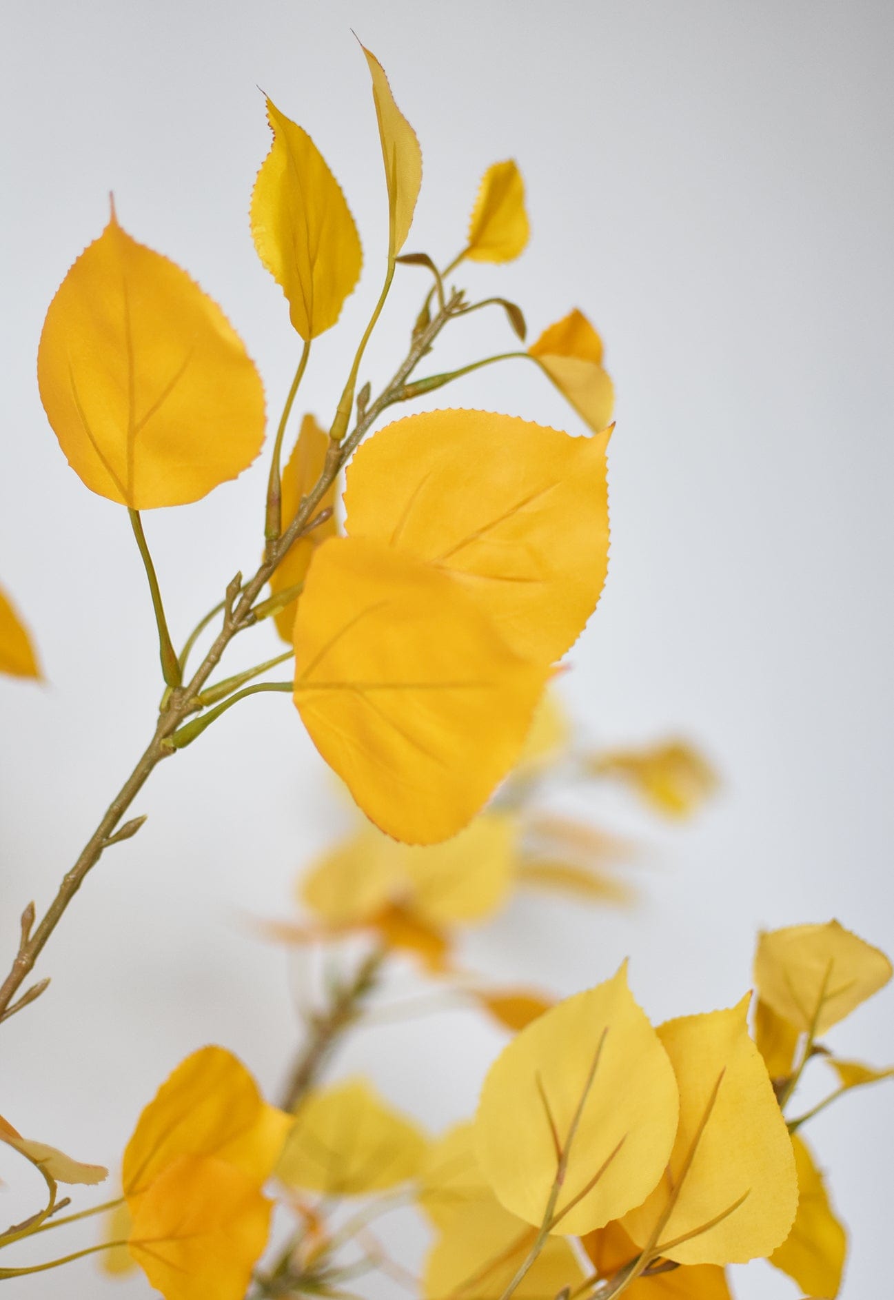 40" Faux Yellow Aspen Branch Spray