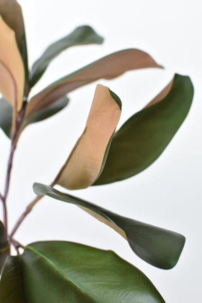 16.5" Faux Magnolia Leaf Stem