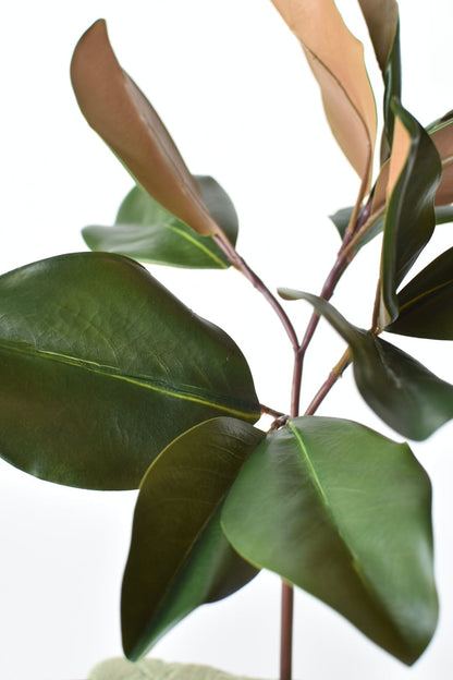 16.5" Faux Magnolia Leaf Stem