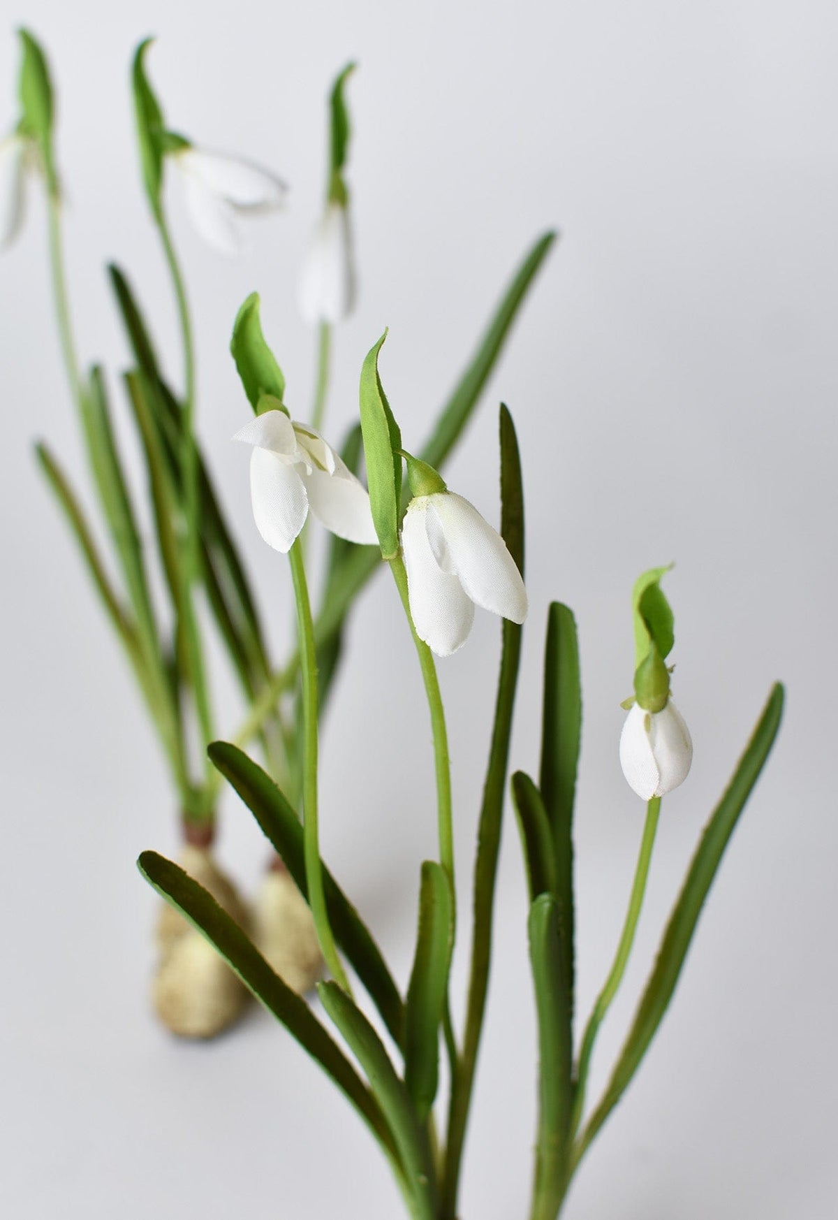 10" Faux Standing Snowdrop w/Bulb