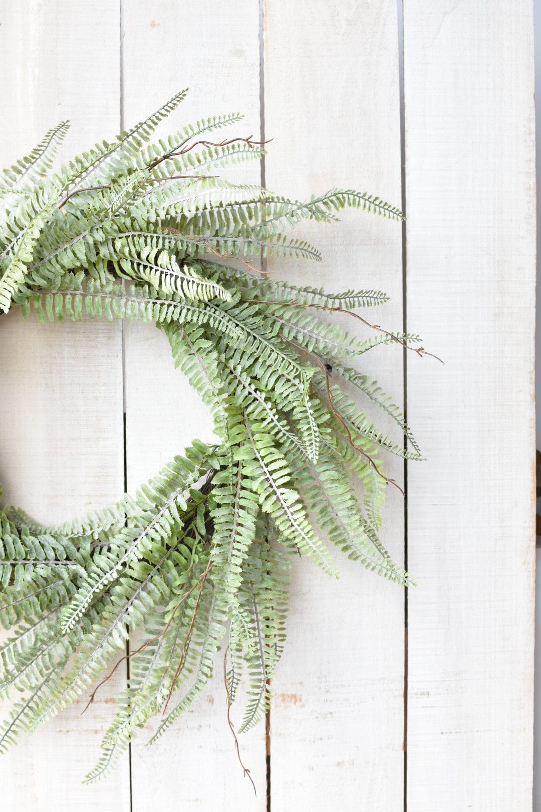 24" Faux Forest Fern Wreath