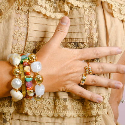 It's a Neutral Beaded Bracelet