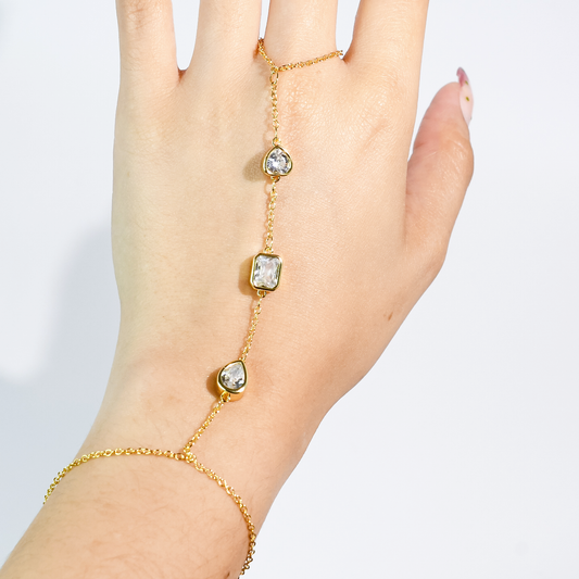 Dazzle Drip Gold Hand Chain