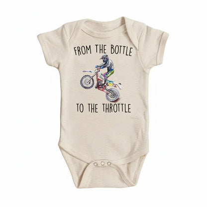 Dirt Bike Thorttle Newborn Baby Onesie® Bodysuit GS1