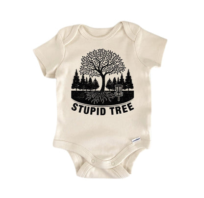 Disc Golf Tree Newborn Baby Onesie® Bodysuit