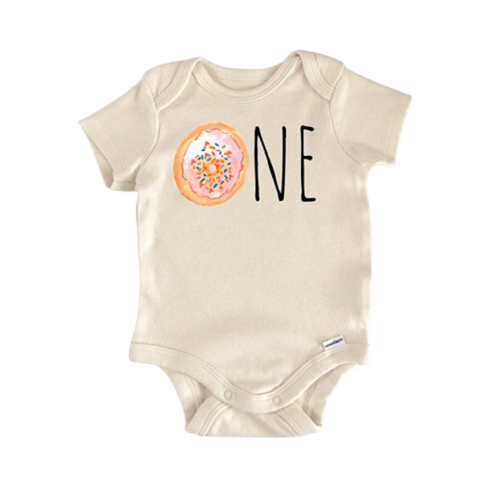 Donut Birthday 1St Baking Newborn Baby Onesie® Bodysuit