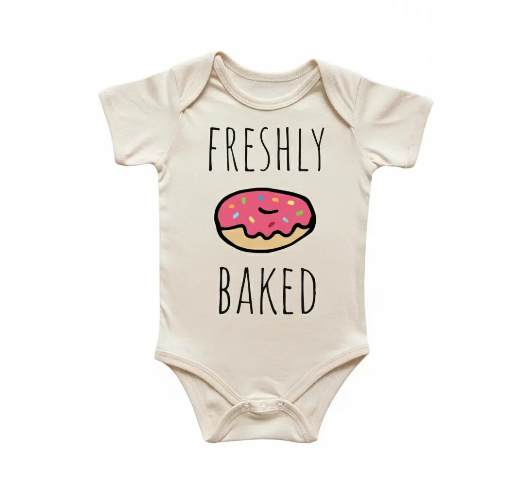 Donut Freshly Newborn Gift Baby Onesie® Bodysuit