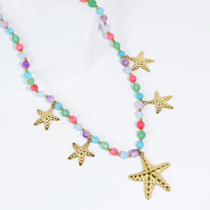 Down by the Sea Beaded Necklace