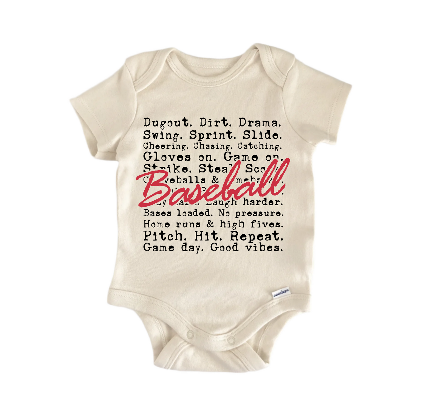 Dugout Drama Swing Slide Newborn Baby Onesie® Bodysuit
