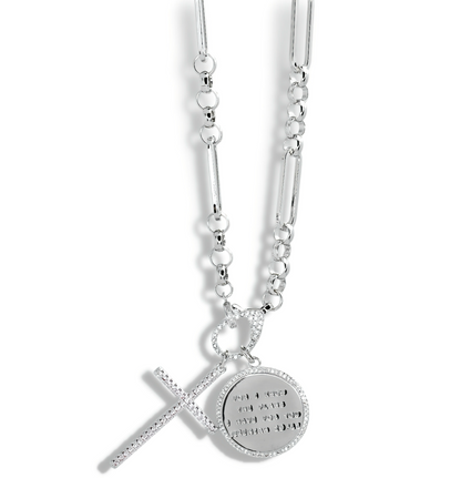 Jeremiah 29:11 with Cross Silver