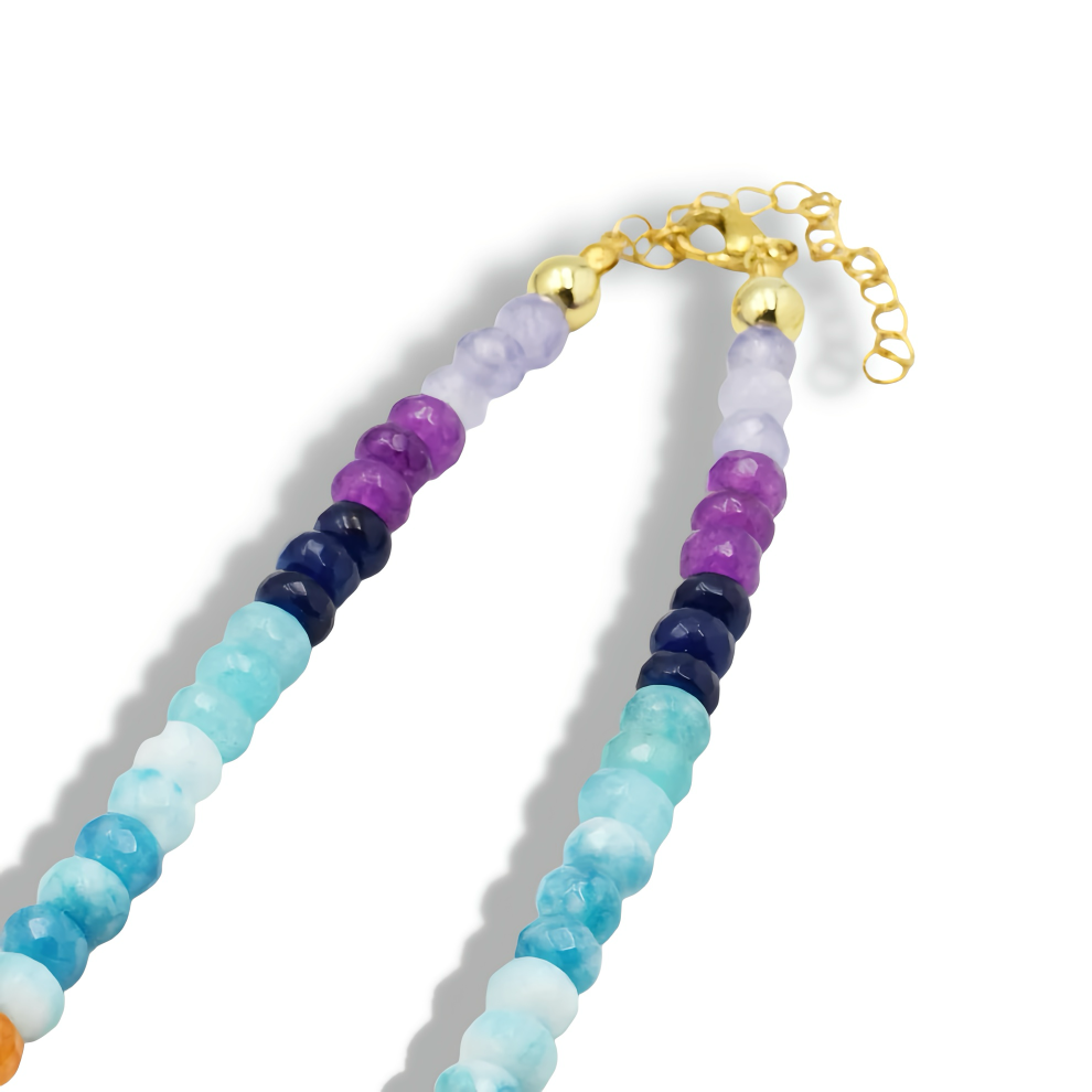Colorful Gemstone with Pearl N41
