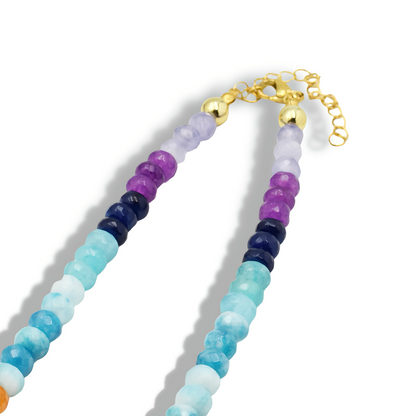 Colorful Gemstone with Pearl N41
