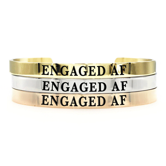 Engaged AF Thick Bangle *being discontinued*