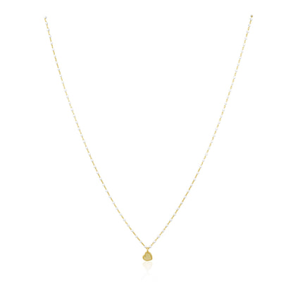 Elsa Mini Heart Necklace White