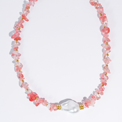 Enchanted Pearl Gemstone Necklace