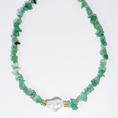 Enchanted Pearl Gemstone Necklace