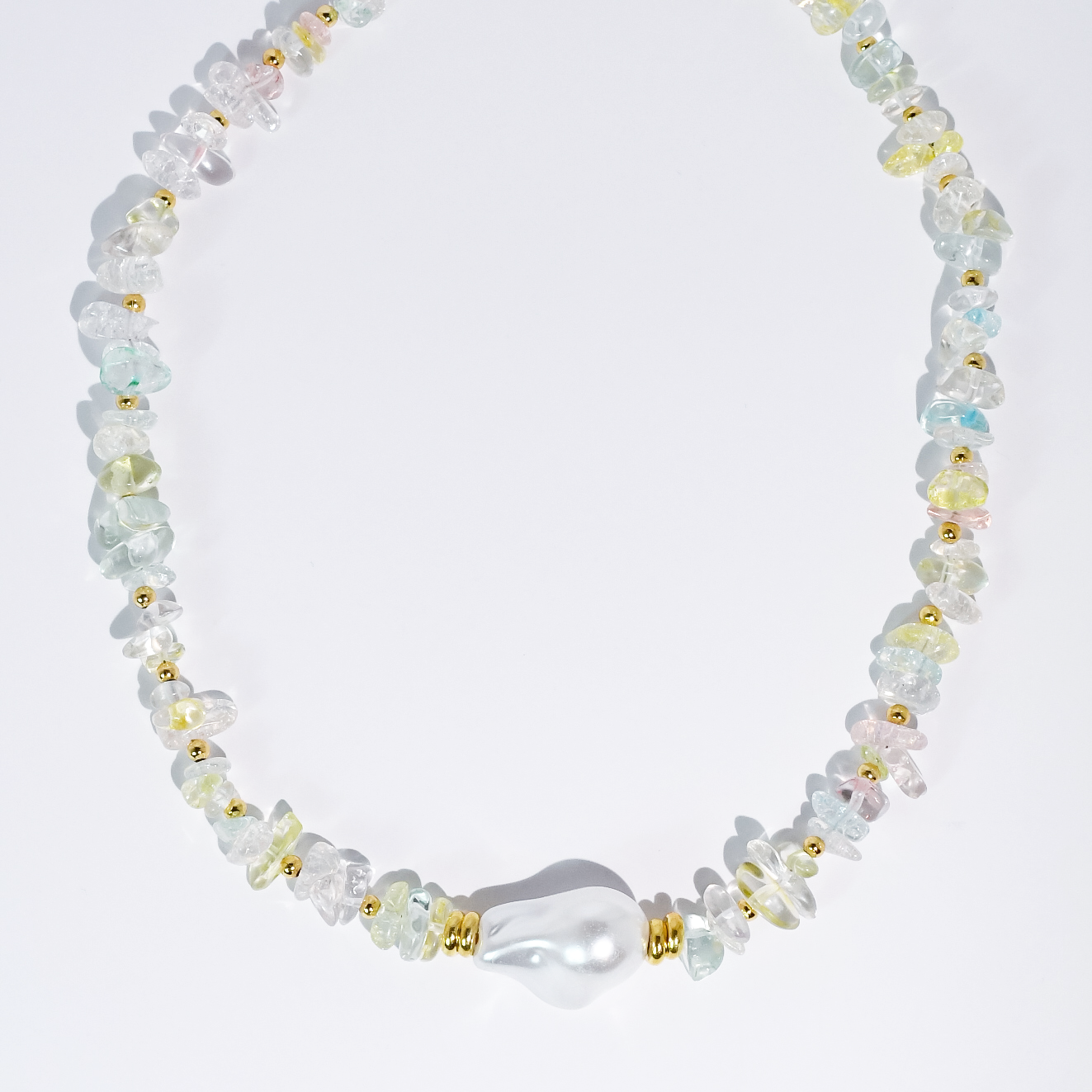 Enchanted Pearl Gemstone Necklace