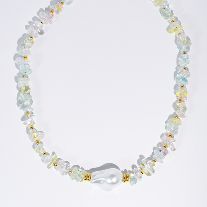 Enchanted Pearl Gemstone Necklace