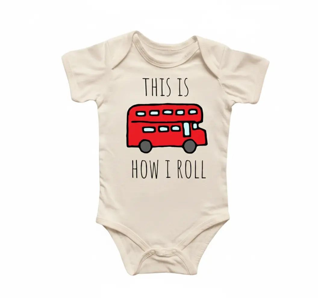 England Bus London Newborn Baby Onesie® Bodysuit