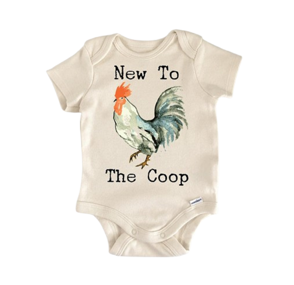 Farm Barn Chicken Rooster Newborn Baby Onesie® Bodysuit