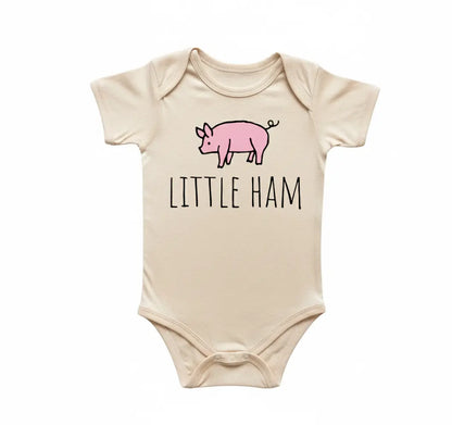 Farm Pig Farmer Newborn Baby Onesie® Bodysuit