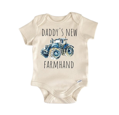 Farmhand Farmer Tractor Newborn Baby Onesie® Bodysuit