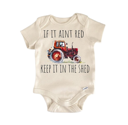 Farmhand Farmer Tractor Newborn Baby Onesie® Bodysuit