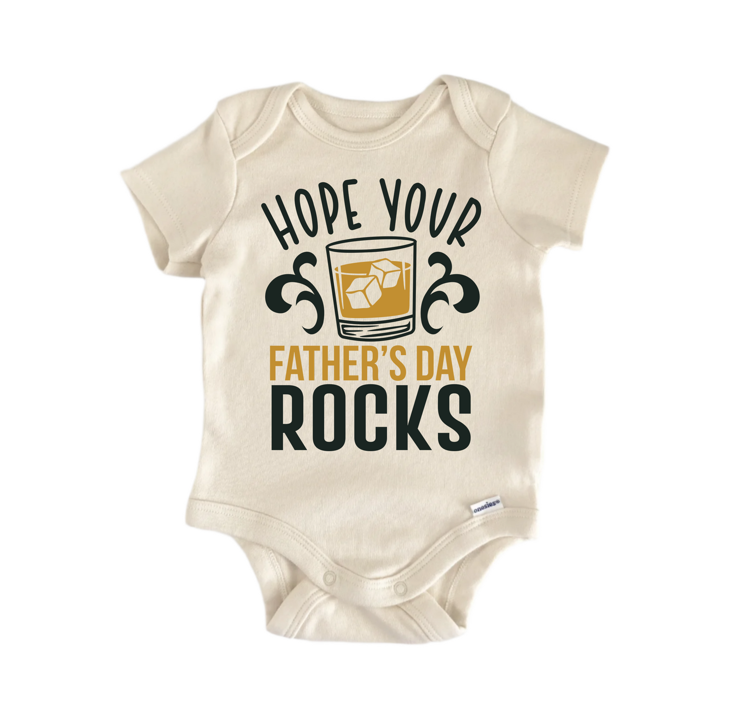 Fathers Day Rocks Newborn Baby Onesie® Bodysuit