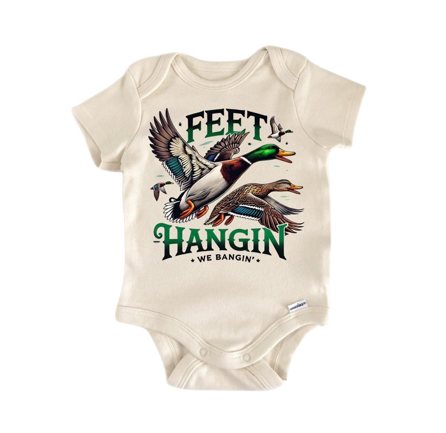 Feet Duck Hunting Newborn Baby Onesie® Bodysuit