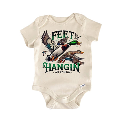 Feet Duck Hunting Newborn Baby Onesie® Bodysuit