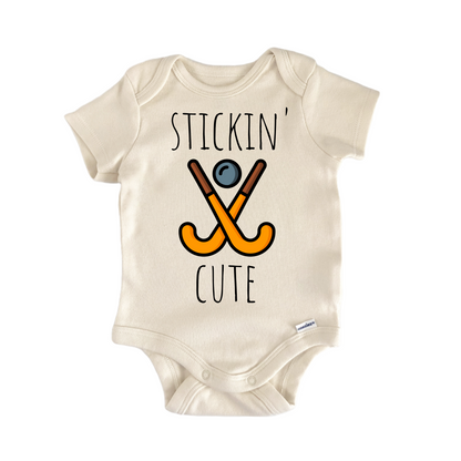 Field Hockey Stick Newborn Baby Onesie® Bodysuit
