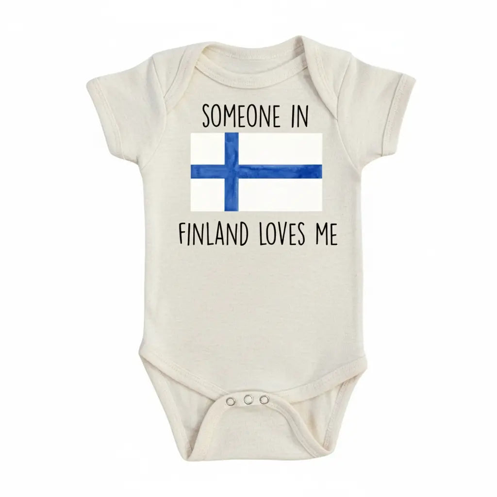 Finland Love Newborn Gift Baby Onesie® Bodysuit