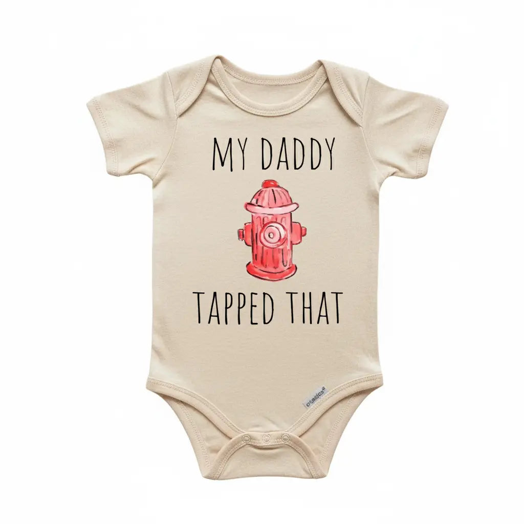 Fire Fighter Hydrant Newborn Baby Onesie® Bodysuit