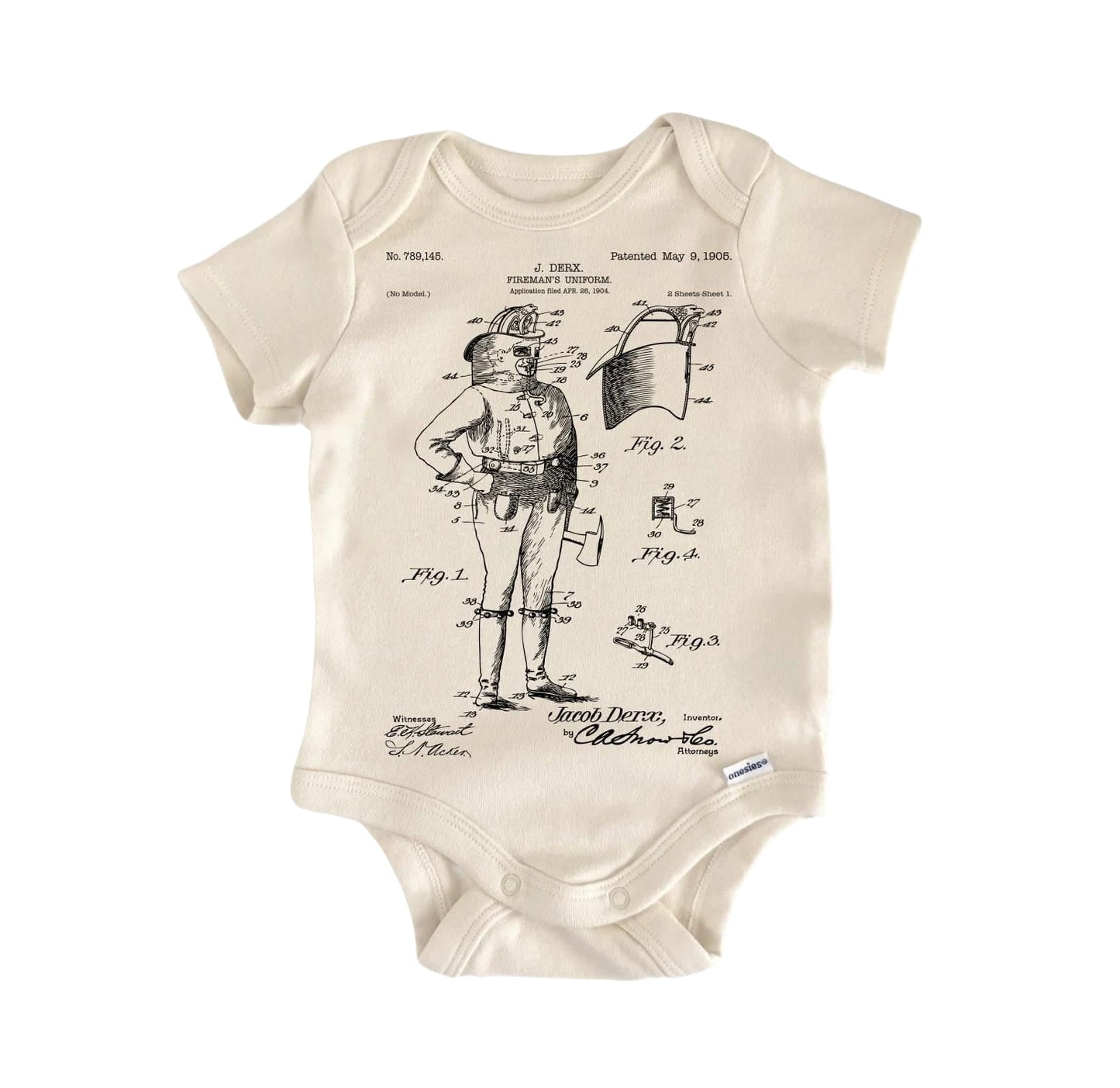 Firefighter Fireman Newborn Baby Onesie® Bodysuit